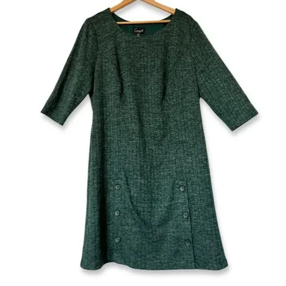 Plus Size Knit Sheath Dress - Picture 2 of 10